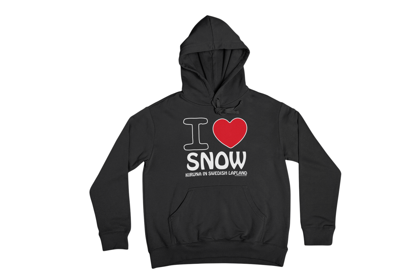I love snow huvtröja
