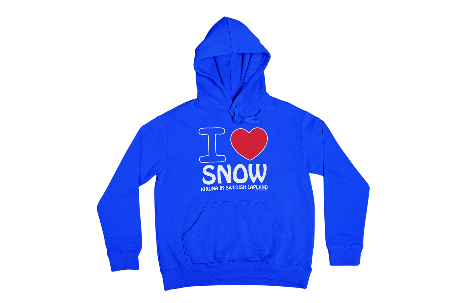 I love snow huvtröja