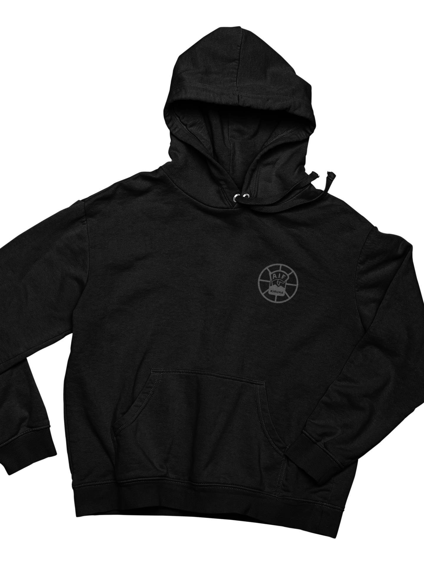 AIF Hoodie Grå logo liten